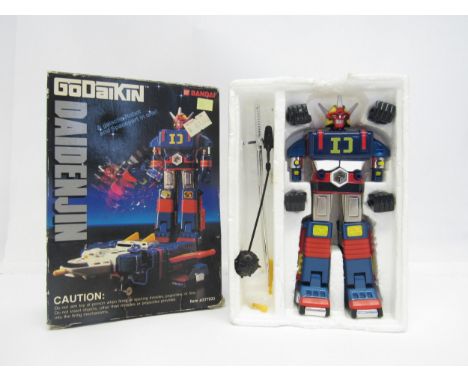 A boxed Bandai Godaikin Daidenjin robot action figure #377033 with accessories (unchecked for completeness)