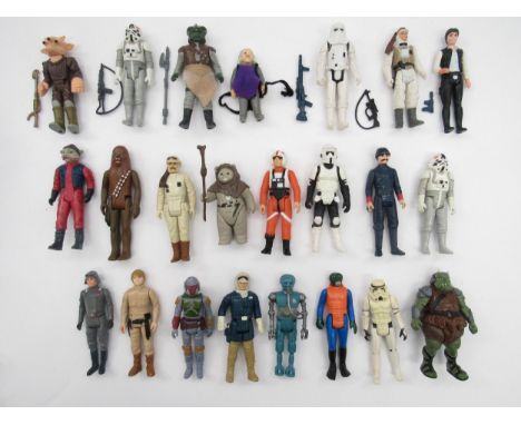 A collection of loose vintage LFL Kenner/Palitoy Star Wars action figures to include Luke Skywalker in Hoth Outfit with rifle