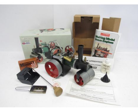 A Mamod live steam SR1A Steam Roller, boxed with instructions and inner packing pieces