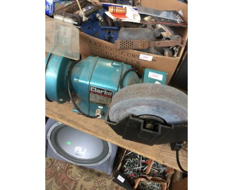 A CLARKE BENCH GRINDER