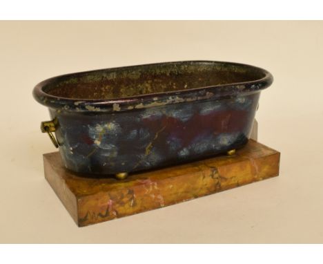 A Grand Tour style small planter, in the form of a bath, 27.5 cm wide   Condition report  Report by RBAlmost certainly re-pai