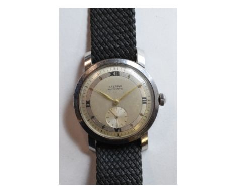 A gentleman's stainless steel Eterna Automatic wristwatch, with subsidiary seconds dial   Condition report  Report by GHWatch