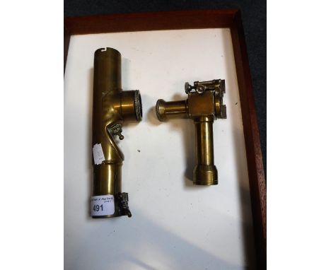 TWO BRASS SIGHTS, one impressed 'Light, Aiming, Post, M41' (2)