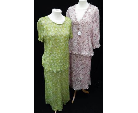 CAROLINE CHARLES: A SUMMER SKIRT WITH MATCHING TOP and a collection of other similar vintage items