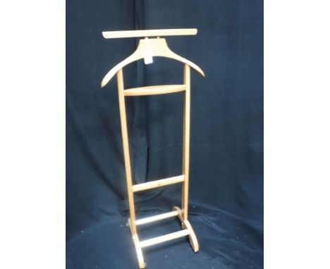SIMPSON PICCADILLY: A BEECHWOOD TROUSER PRESS and a collection of gentleman's vintage silk neck ties 