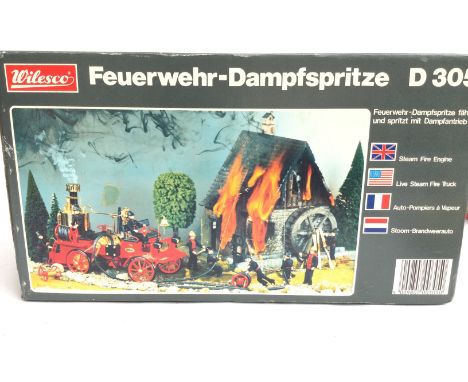 A Boxed Wilesco Steam Fire Engine.