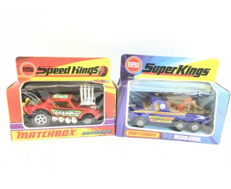 A Boxed Matchbox Bazooka K-44 and a Motor Cycle Transporter K-6. Both un punched. NO RESERVE