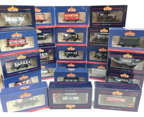 A Case Containing Boxed 00 Gauge Bachmann Wagons. Track and transformers.