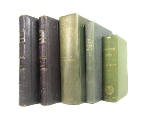 Natural History, including Hudson, C.T. & P.H. Gosse  The Rotifera, or Wheel-Animalcules. 1886. First edition, 2 volumes, 4to