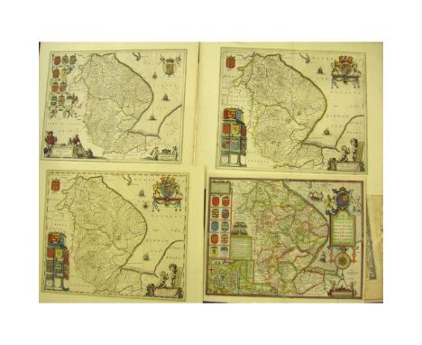 Lincolnshire Maps - A Large Collection including Speed, John  The Countie and Citie of Lincolne described. [1610], Double-pag