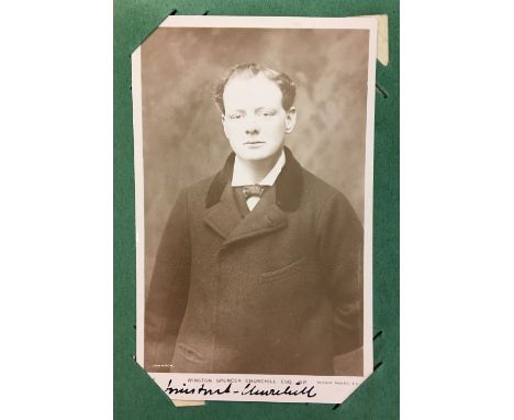 CHURCHILL WINSTON S.: (1874-1965) British Prime Minister 1940-45, 1951-55. Nobel Prize winner for Literature, 1953. An early 