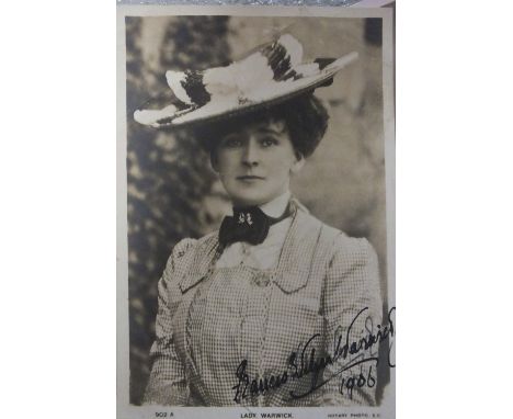 GREVILLE FRANCES EVELYN 'DAISY' (1861-1938) Countess of Warwick. British Socialite, long-time mistress of Albert Edward, Prin