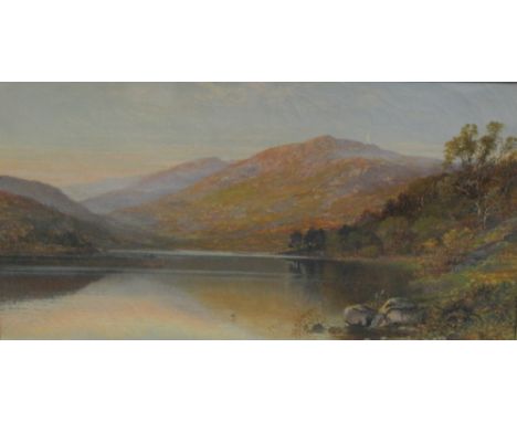 ALFRED AUGUSTUS GLENDENING (1840-1910)'Evening Light, The Head of Grasmere'signed with initials 'A.A.G' and dated 90 (lower r