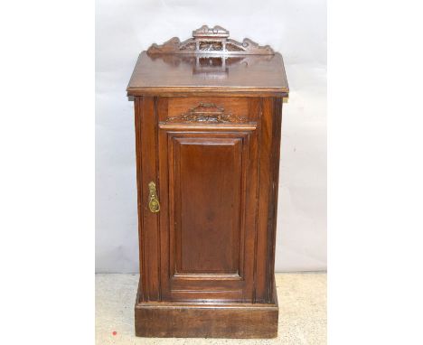 Art Nouveau Mahogany bedside lamp cupboard 80x40x40cm