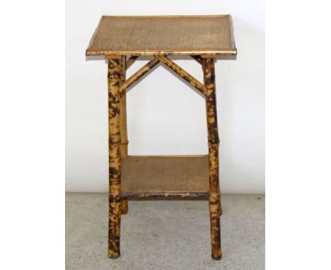 bamboo table and mahogany dressing mirror