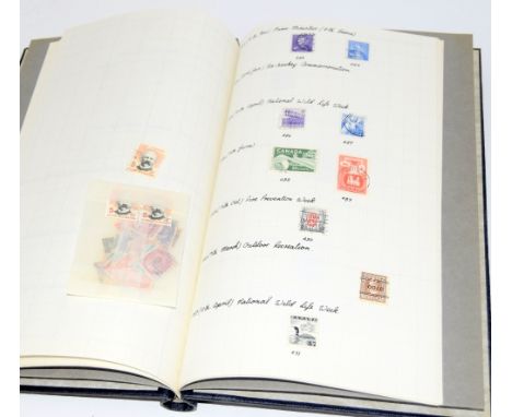 Canadian vintage stamp collection in a black album