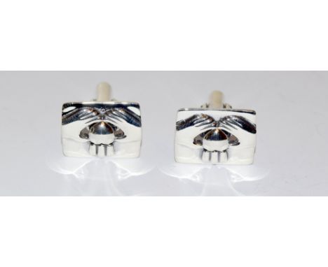 Pair of silver cufflinks