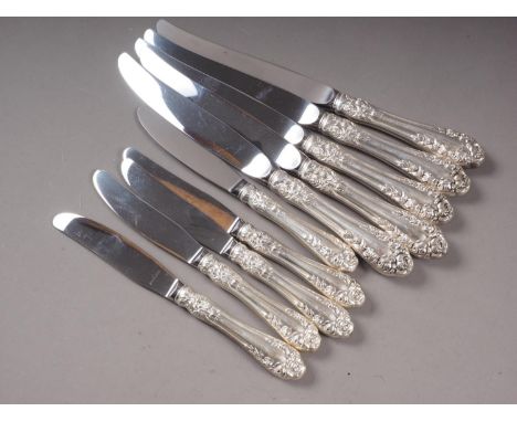 A part canteen of American sterling silver flatware and other silver flatware, 24.7oz troy approx (excluding silver handled k