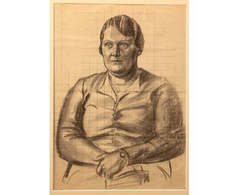 Jack Noel Kilgour (Australian 1900-1987)/Portrait Study of a Lady/signed and dated 1938/charcoal, 50cm x 35cm/and three other