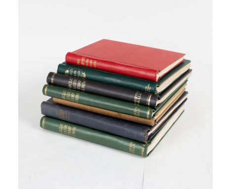 Seven stamp albums including Simplex (2), Barclay (3) and the Stamford Junior Stamp Album containing a wide ranging All World