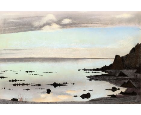 Lionel Gordon Baliol Brett (British 1913-2004)/Low Tide, Kintyre/pastel, 35cm x 53cm/Provenance: The Estate of the late Sir J