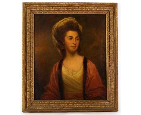 After George Romney (British 1734-1802)/Portrait of Margaret Porteus (née Hodgson) wife of the Bishop of London/half length, 