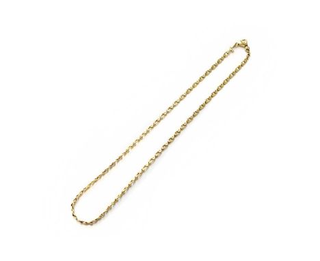 A Fancy Link Chain, stamped '375', length 40.5cmGross weight 11.6 grams.