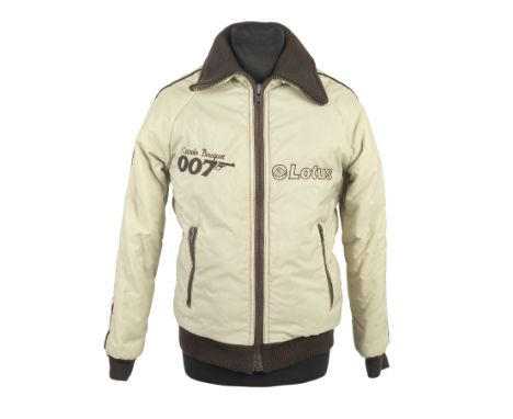 James Bond: A Lotus Cast & Crew Jacket For Carole Bouquet In For Your Eyes Only,1981,the padded cream jacket with nylon outer