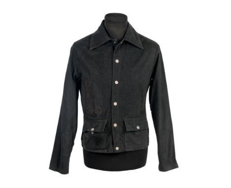 Ringo Starr: A Personalised Light-Up 'RINGO' Jacket And Waistcoat Owned By Ringo Starr,1980s,comprising a charcoal cotton-jea