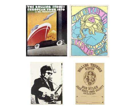 Pyschedelia/Pop culture: A Large Collection of Psychedelic, Counter-Culture, Peace & Love and Music Posters,1960s-00s,approx 