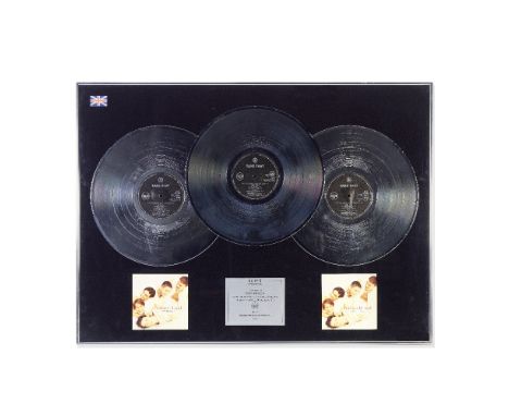 Take That: Gary Barlow's BPI 'Triple Platinum' Disc Award For The Album Everything Changes,1994,the BPI-certified 3x Platinum