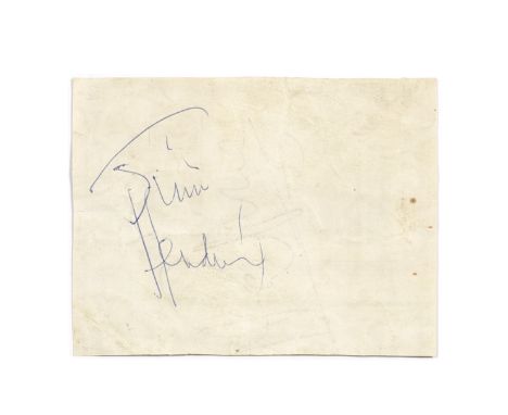 Jimi Hendrix: A Rare Autographed Isle Of Wight Festival Ticket,August 1970,the partial Weekend ticket  numbered 91577, signed