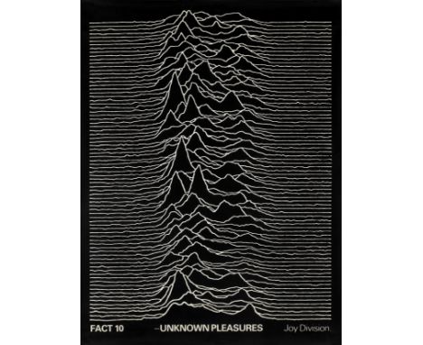 Joy Division: An Original Unknown Pleasures Promotional Poster,Factory Records, 1979,produced for the promotion of Joy Divisi