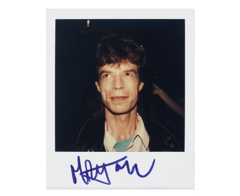 Mick Jagger: An Autographed Polaroid of Mick in Sydney Taken By Robert Rosen,1988,colour Polaroid photograph of Mick Jagger i