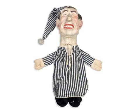 Spitting Image: A Hand Puppet Of (Prince) Charles In Nightwear,circa 1980s,the painted latex foam head and neck, with inset p