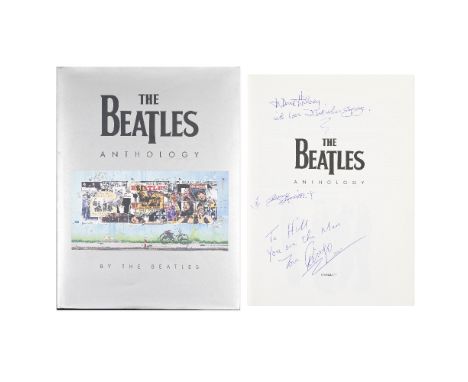 The Beatles: A Copy Of The Beatles Anthology, Signed And Inscribed By George Harrison And Ringo Starr,Cassell, London, 2000,F