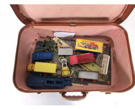 A small parcel of die cast toys to include Corgi major horse box, Matchbox digger and various other items (parcel) CONDITION 