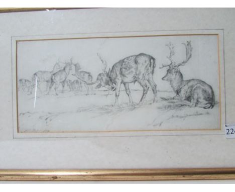 19th century English school in the manner of Thomas Baker, A small collection of watercolours, drawings and sketches, some in