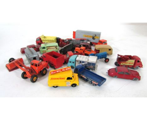 A small collection of matchbox vehicles, to include mobile canteens, Bedford tractor and others (parcel). CONDITION REPORT: A