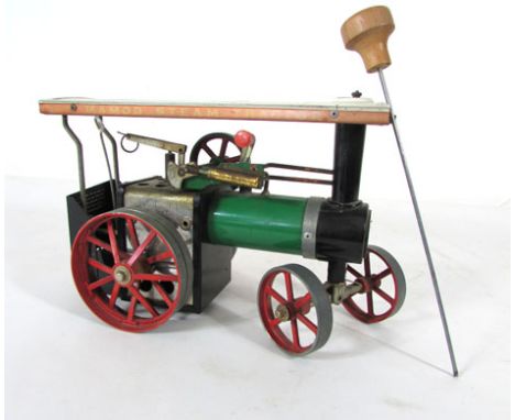 A Mamod live steam traction engine, model TE1a (unboxed) CONDITION REPORT: In played with condition, boiler not pressure test