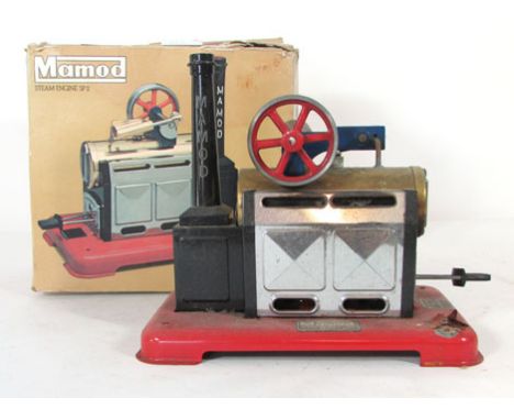 A Mamod steam engine, SP2, (boxed) CONDITION REPORT: Not been pressure tested, some oxidation to boiler and to metalwork.  Bo