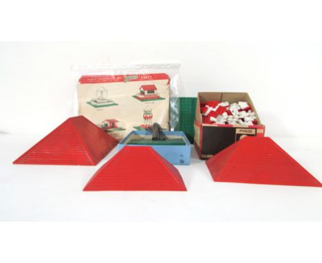 A Bayko House building set with accessories, unboxed CONDITION REPORT: Unboxed, not checked for completeness, uncertain as to