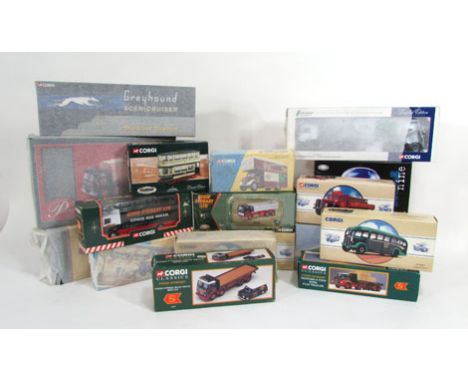 A collection of modern Corgi die cast vehicles to include Corgi classics, Eddie Stobart, British railways and various other s