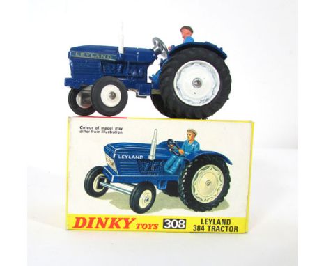 A Dinky Leyland 384 tractor Model 308 (boxed) in near mint condition 