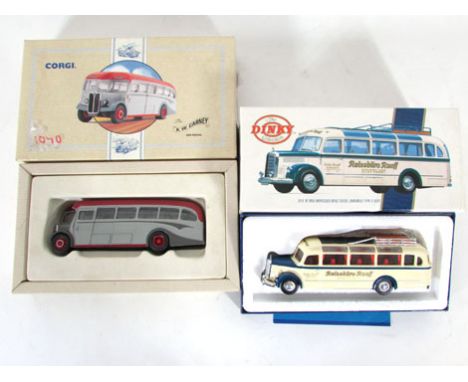 A Corgi classic commercial, the RW Carney AEC Regal (boxed); together with a Matchbox, The Dinky Collection, 1950 Mercedes Be