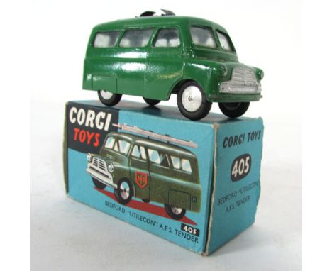 A Corgi Toys Bedford 'Utilecon' A.E.S. tender, model 405 CONDITION REPORT: Good but lacking roof rack, box also in fair to go