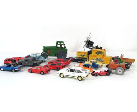 A small parcel of die cast vehicles including, Dinky, Corgi, Minic and others (parcel) CONDITION REPORT: Various play worn co