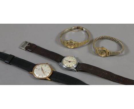 A collection of four manual wind wristwatches to include gents Joko with subsidiary dial anti magnetic movement, childs Reca 
