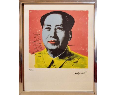 ANDY WARHOL 'Mao', lithograph on Arches watermarked paper, with Georges Israel editeur embossing and stamped signature and Le