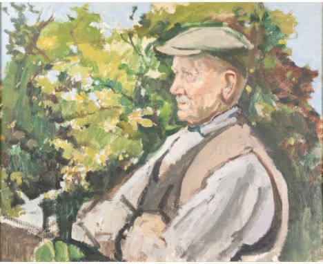 HARRY RUTHERFORD (1903 - 1983) OIL PAINTING ON BOARD 'Portrait of Bill Butler' Unsigned 18" x 22" (46 x 56cm) (No. 20 in the 